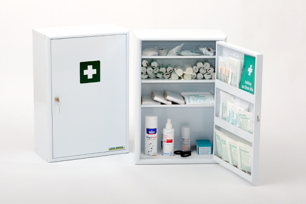 Verbandschrank - MEDISAN D mit Inhalt nach aktueller DIN 13169